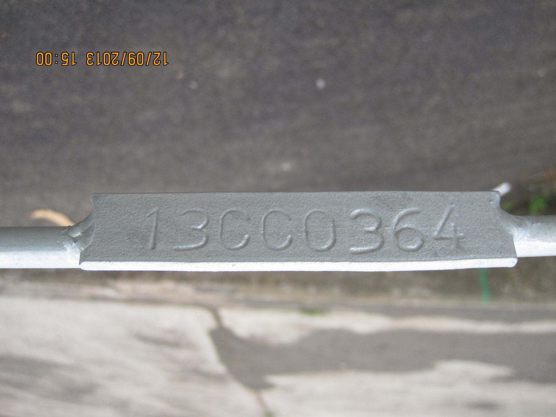 CarlC Tower Serial Number Plate